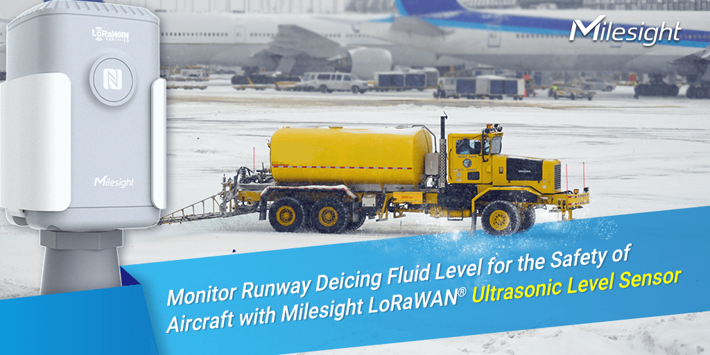 runway deicing fluid level monitor