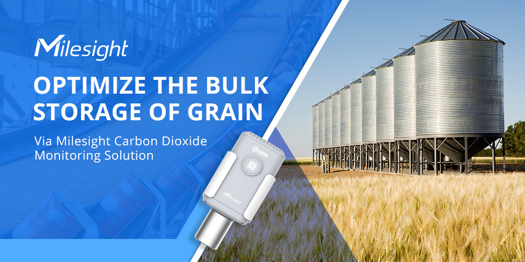 optimize the bulk storage of grain via milesight carbon dioxide monitoring solution